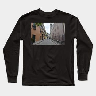 Mercaderes Street, Old Havana Cuba. Long Sleeve T-Shirt